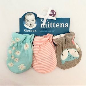 Gerber 3 Pk Mittens